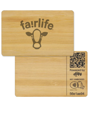 Elify Tap Classic Digital Business Card Bamboo